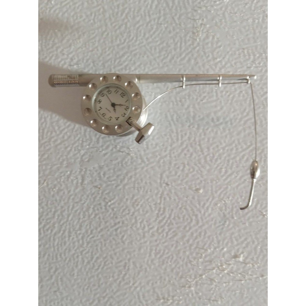 The emporium miniature fish rod collectors clock